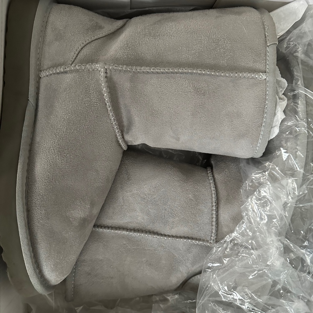 Pawj grey vegan chilla short boot 8